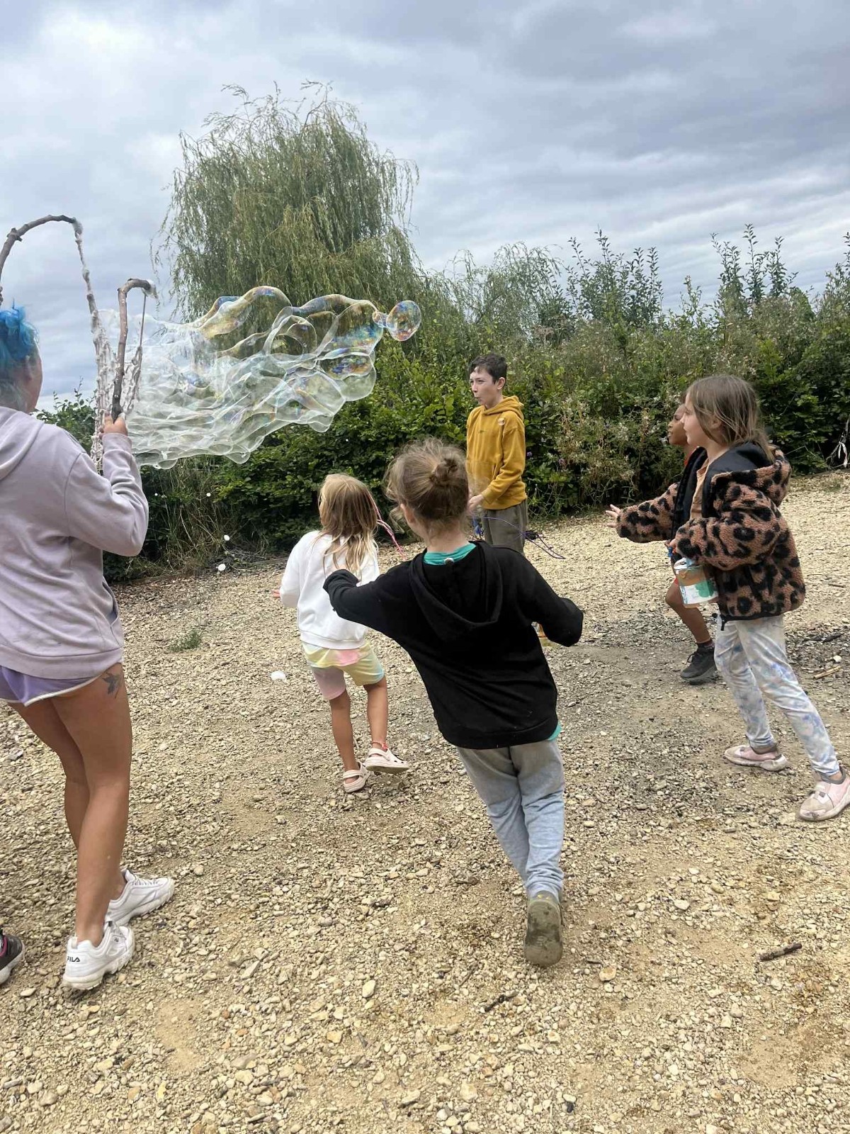 HAF Bubble wands & outdoor games block mentored by Heart of BS13