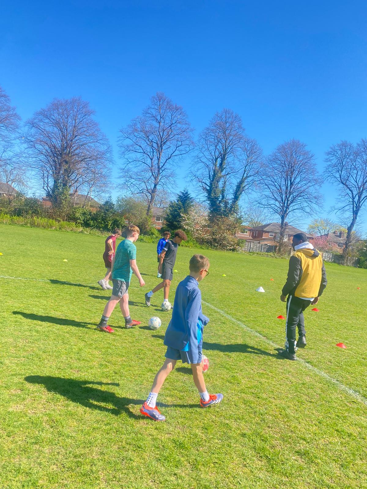 Nextsteps Holiday Activities Club block mentored by Nextsteps Football