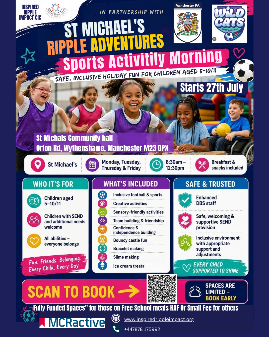 Ripple Adventures Holiday Camp (AM Session) block mentored by Inspired Ripple Impact CIC
