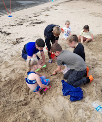 Redcar Beach Rock Pooling block mentored by The Link Charitable Trust
