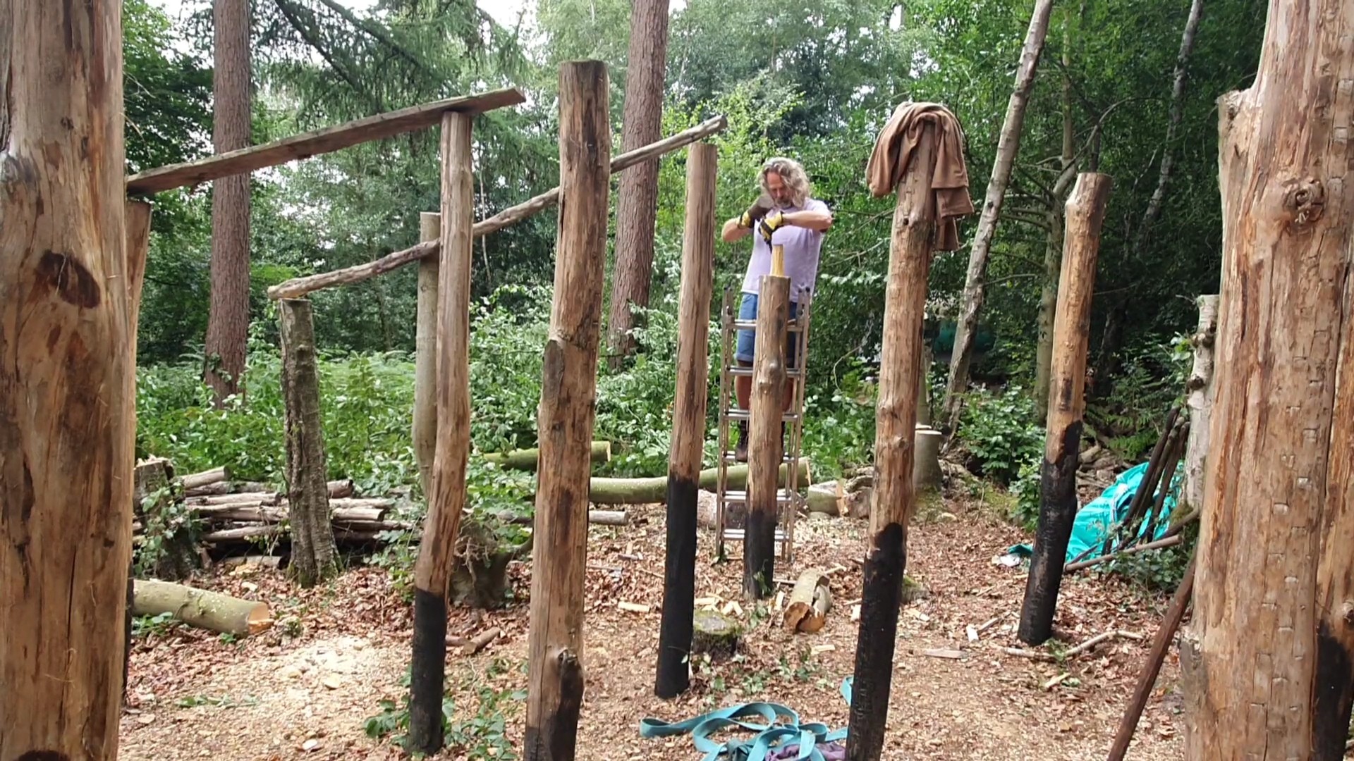 Autumn Equinox Volunteer Action Camp block mentored by Simon Summers Heritage Blacksmith