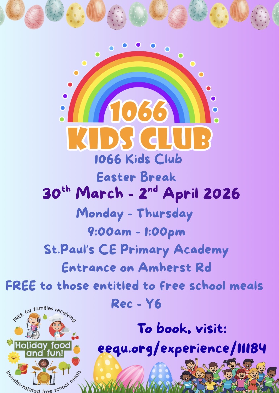 HAF 1066 Kids Club @ St Pauls Academy block mentored by 1066 Kids Club