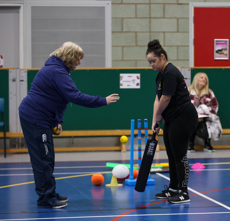 Pan Disability Cricket Gloucestershire Cricket block mentored by Access Sport