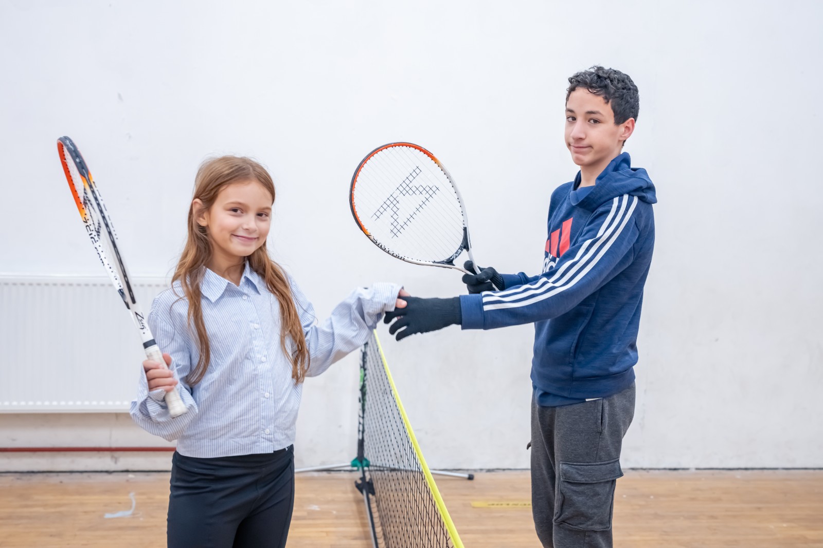Easter Salford Community Tennis Camp Ordsall block mentored by Salford Community Leisure