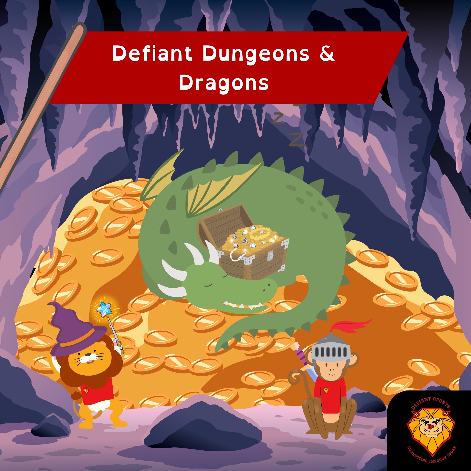 Defiant Dungeons and Dragons Session block mentored by Defiant Sports