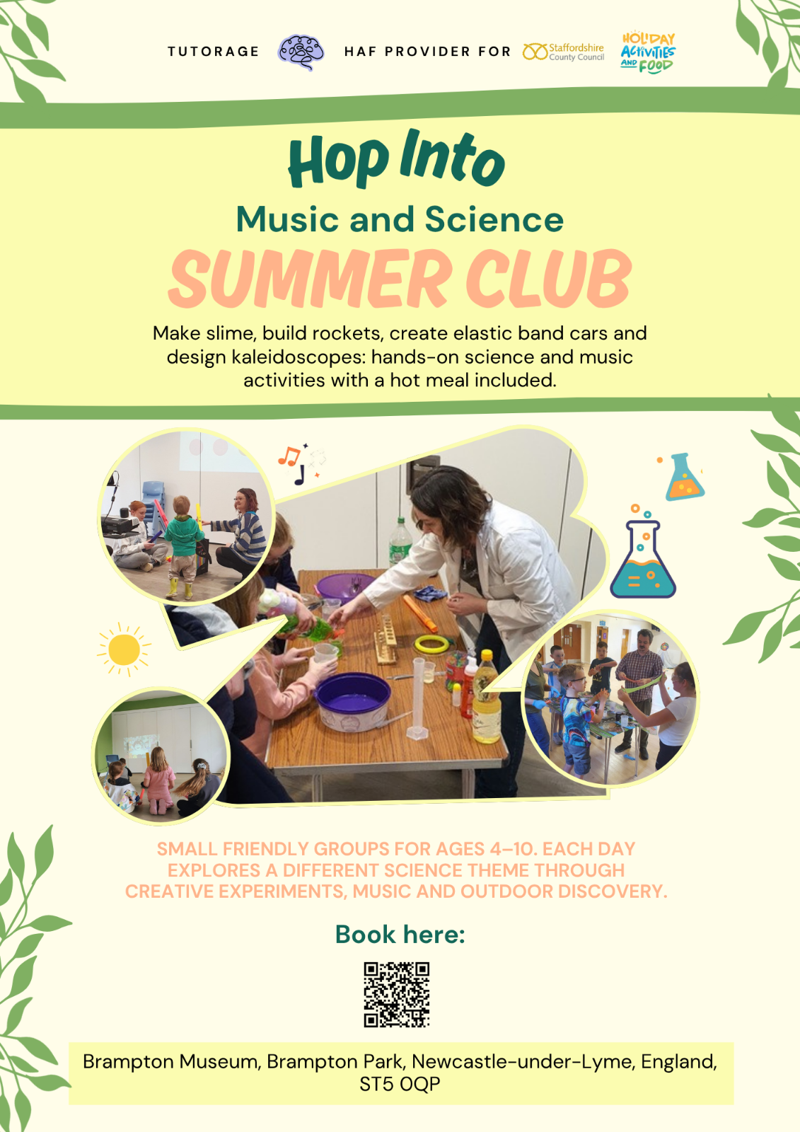 Tutorage Music & Science Summer Clubs block mentored by Tutorage C.I.C