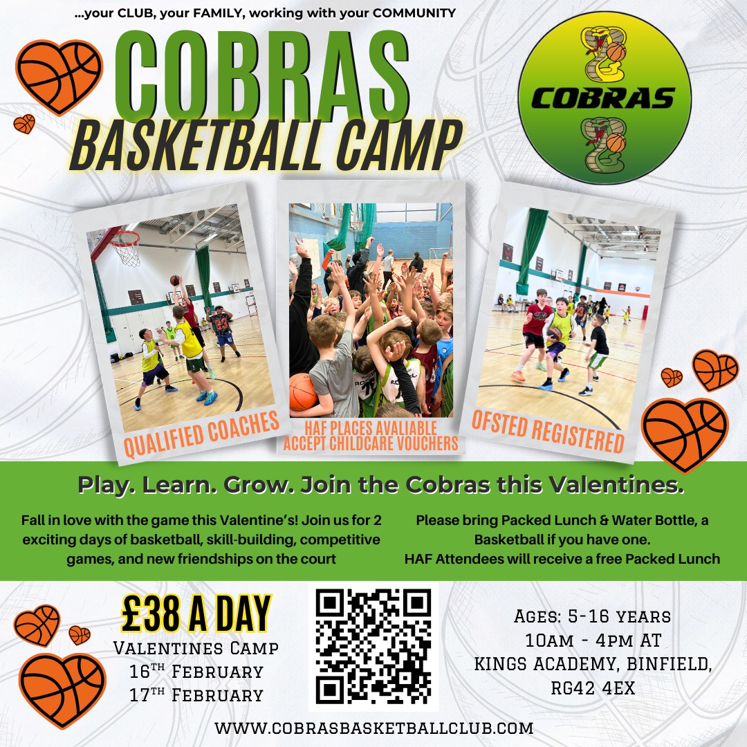 Cobras HAF Valentines Basketball Camp 2026 block mentored by Cobras Basketball Club