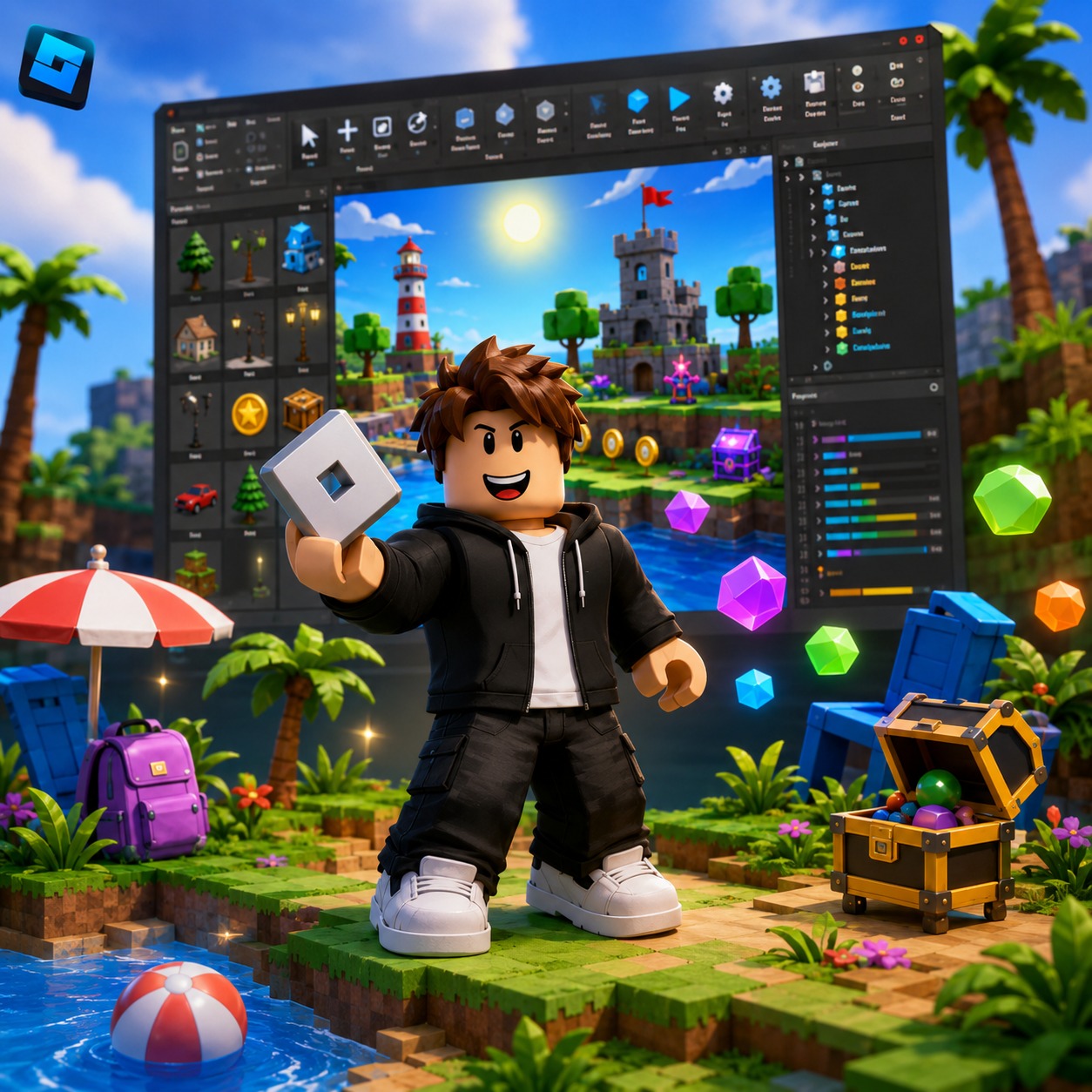 Roblox studio- Adventure Game Development block mentored by Impact academies & camps Birmingham