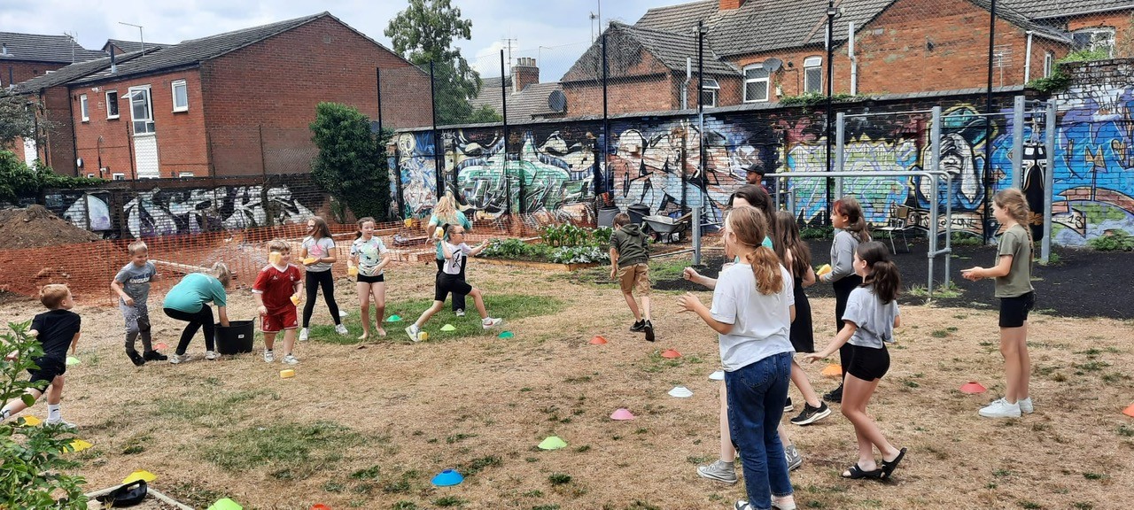 Youth Works Holiday Club 5-10 Years block mentored by Youth Works Northamptonshire 