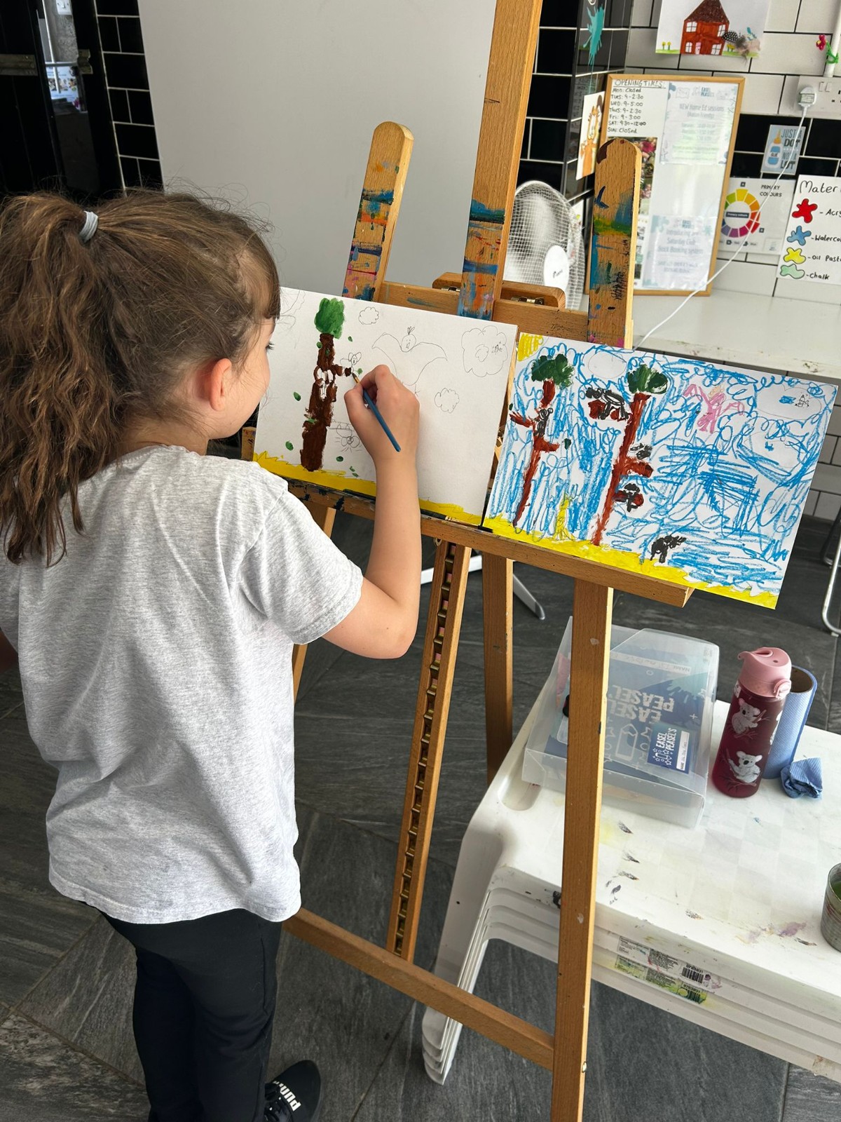 Easel Peasels Art Holiday Club Newport block mentored by Easel Peasels