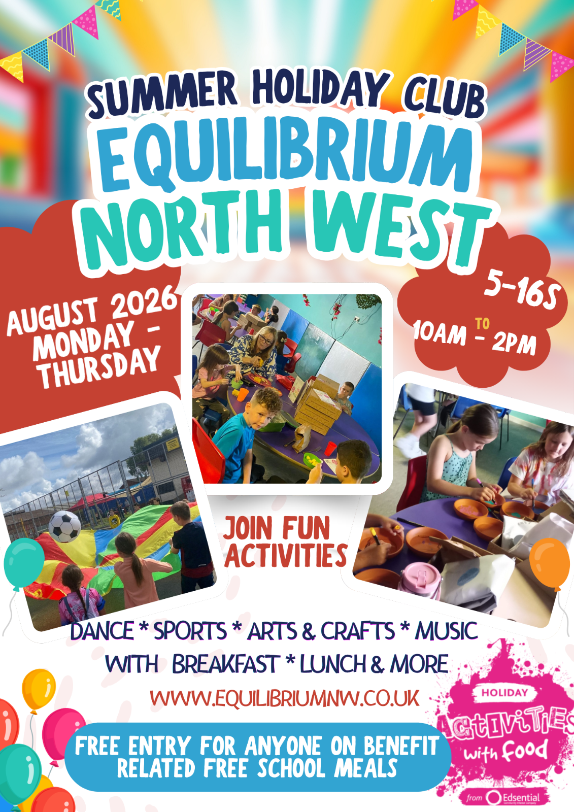 Equilibrium North West Summer Holiday Club block mentored by Equilibrium North West CIC