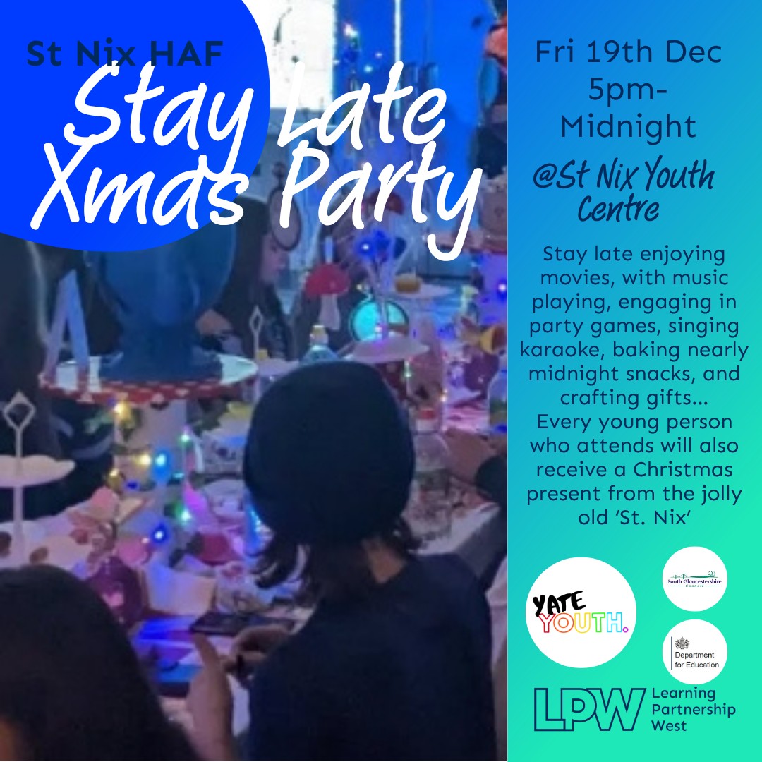 Yate Youth Stay Late Christmas Party block mentored by Jamie-Leigh Sabin-Staines