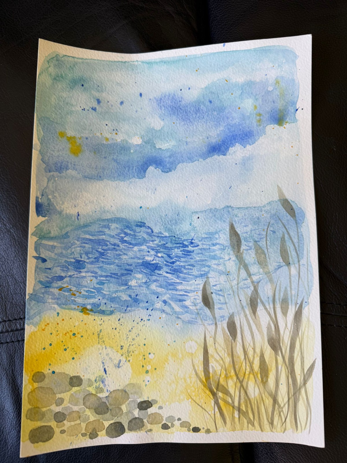Introduction to watercolour with Claire block mentored by Re-Utilise