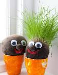 Grass Head and Pot Decorating - image 2