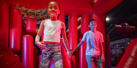 Ninja Warrior block mentored by Pill & District Children and Young People's Partnership (P&DCYPP)