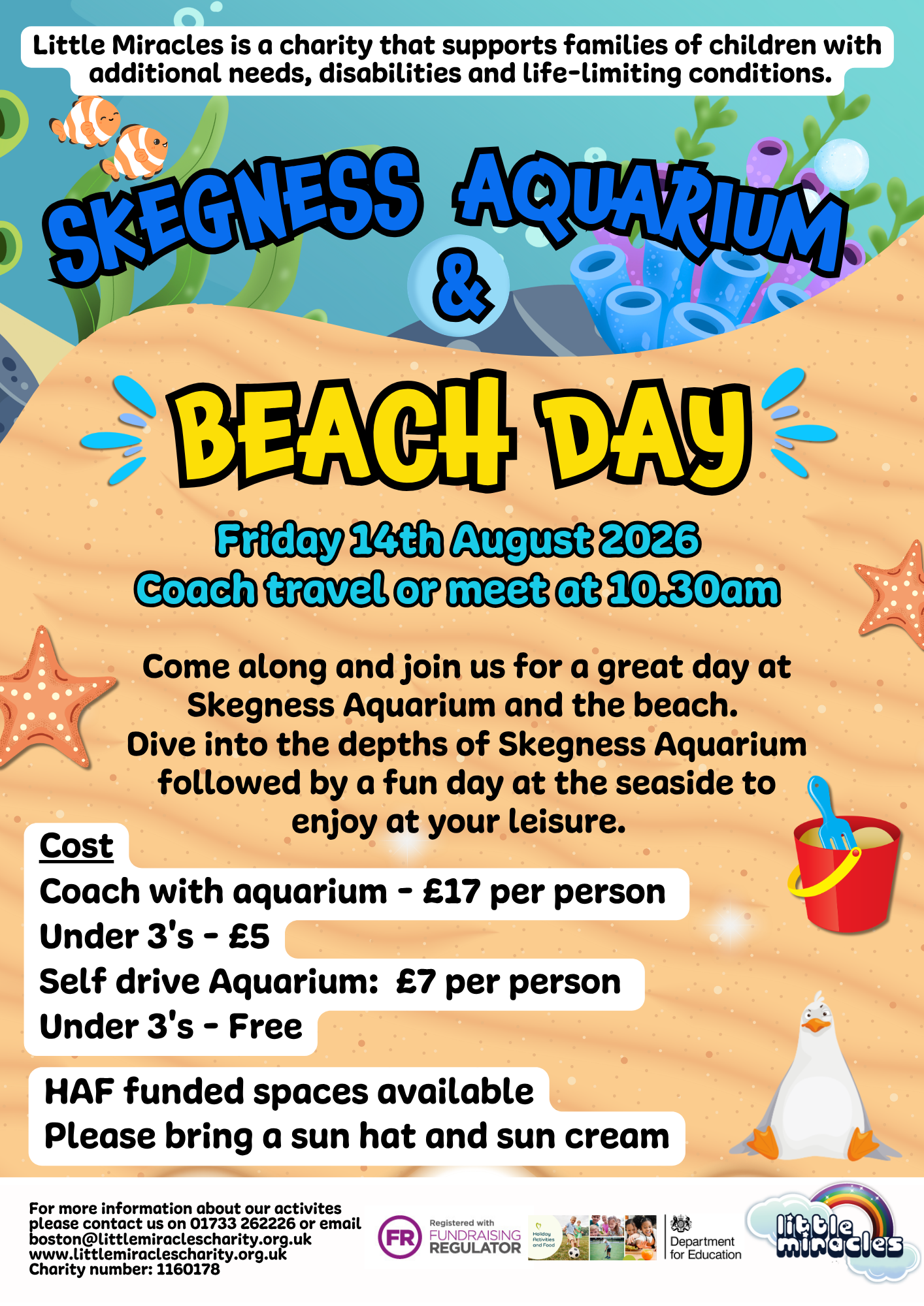 SEND Skegness Aquarium ( Trip) block mentored by Little Miracles Boston and Skegness branch