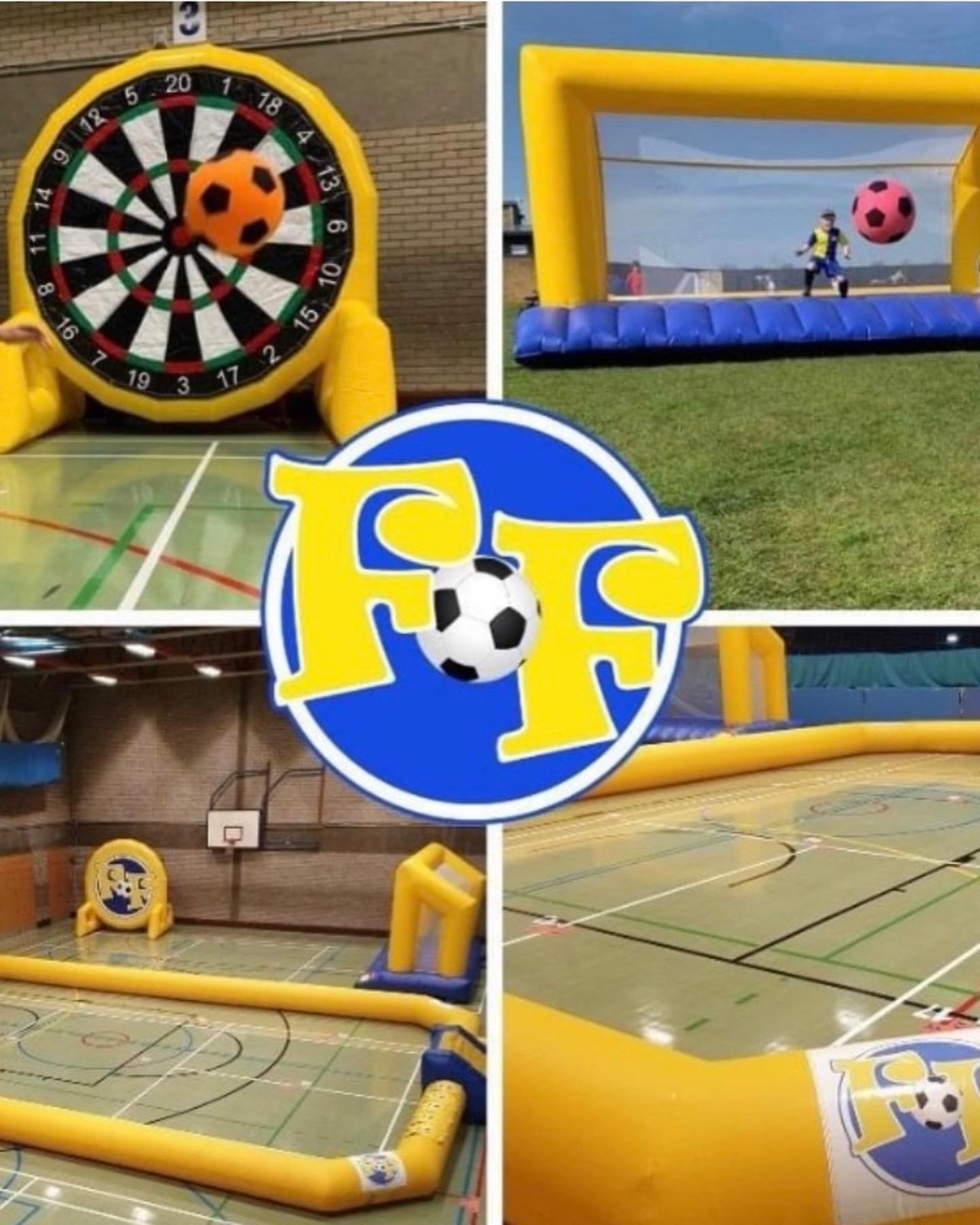 Inflatable Football Fun Camp - Easton block mentored by The Football Fun Factory