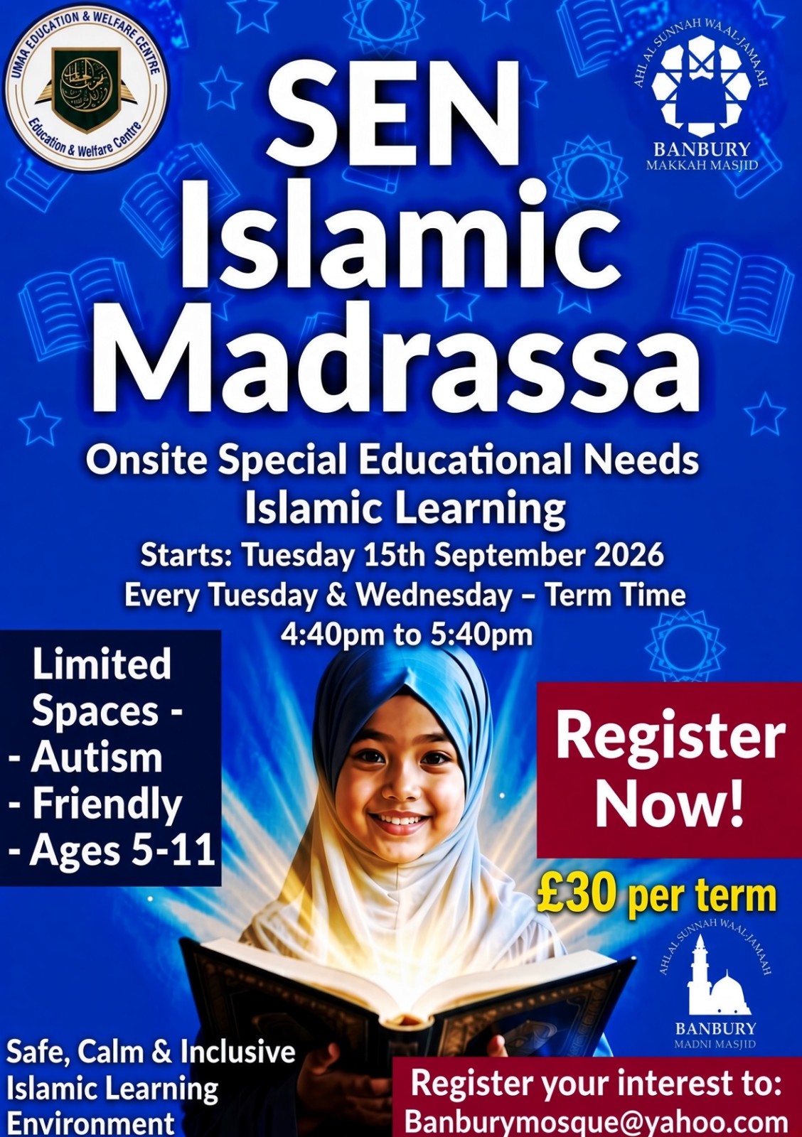 NOV Term SEN ISLAMIC MADRSSA block mentored by Umar Welfare Centre (Banbury Madni Masjid)