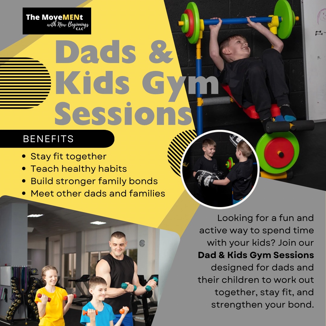 Dads & Kids Gym Sessions block mentored by The MoveMENt New Beginnings C.I.C