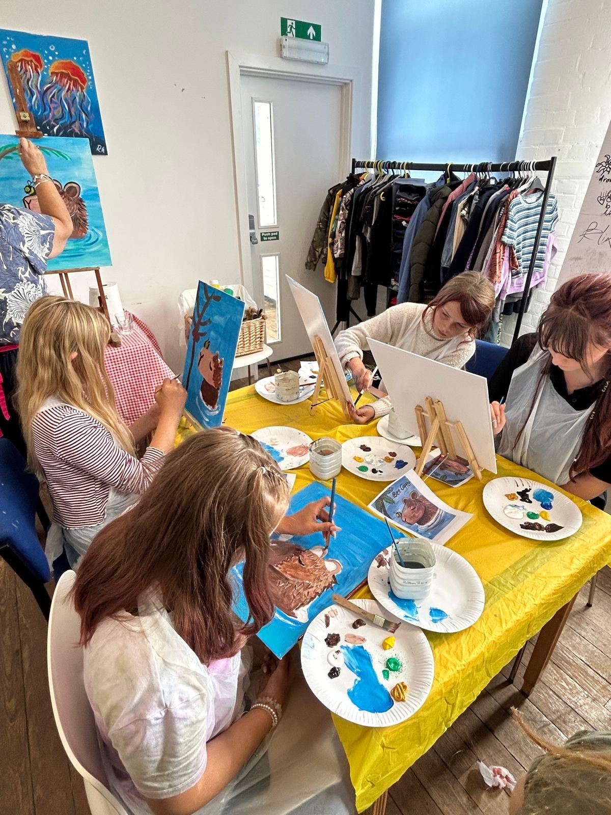 Swan Youth Project Painting Session block mentored by Swan Youth Project