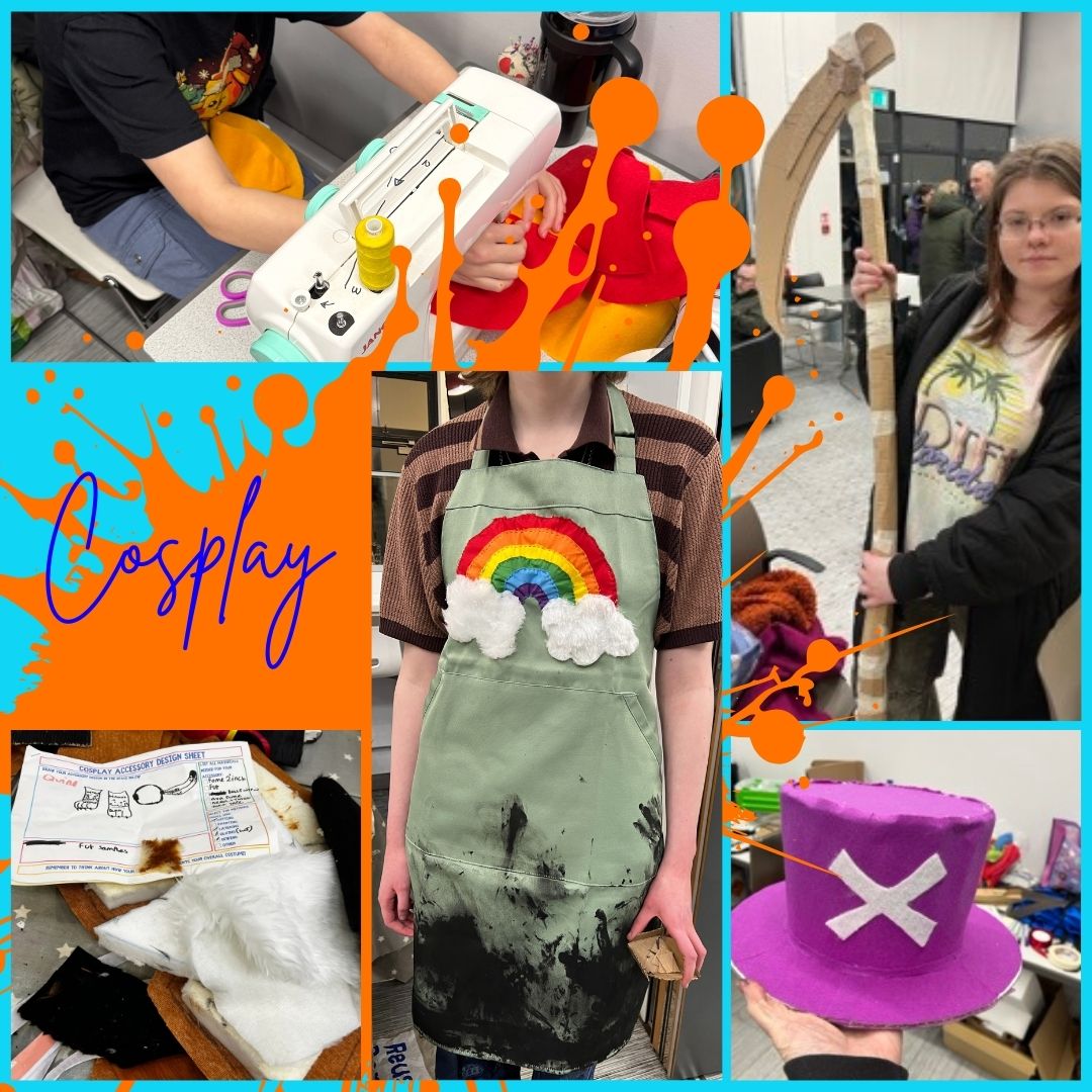 Cosplay 11+ at Brigg block mentored by The Dancing Tiger Scrapstore