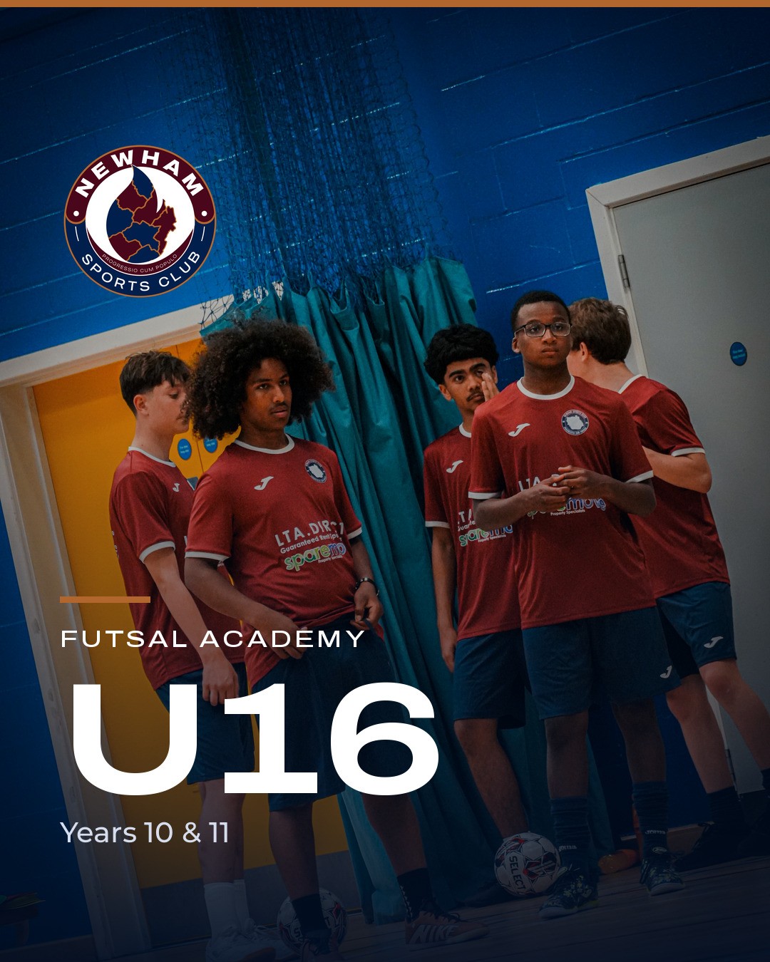 Futsal Academy U16 - Years 10 & 11 block mentored by Newham Sports Club