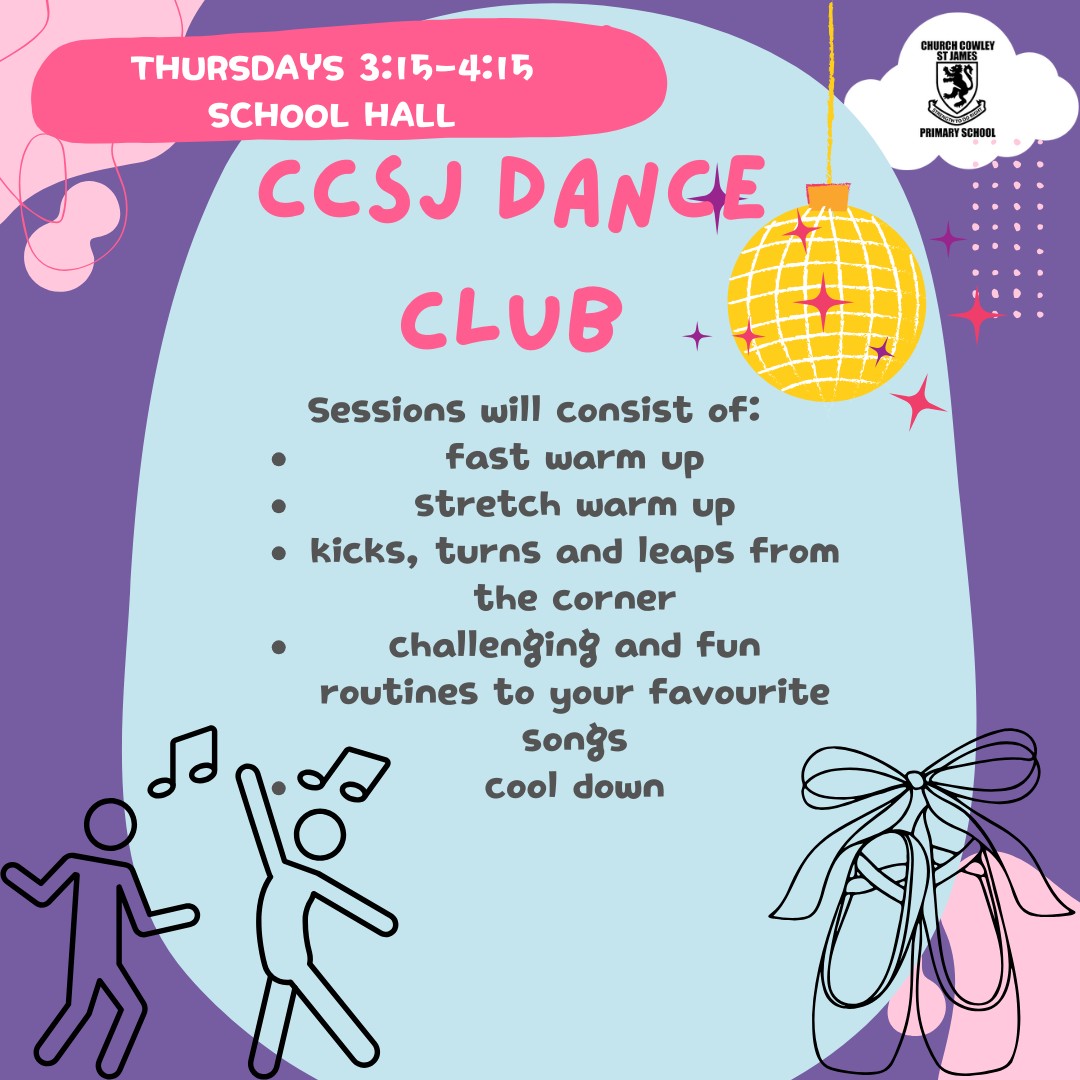 CCSJ Years 3-6 Dance Club block mentored by Miss Hughes