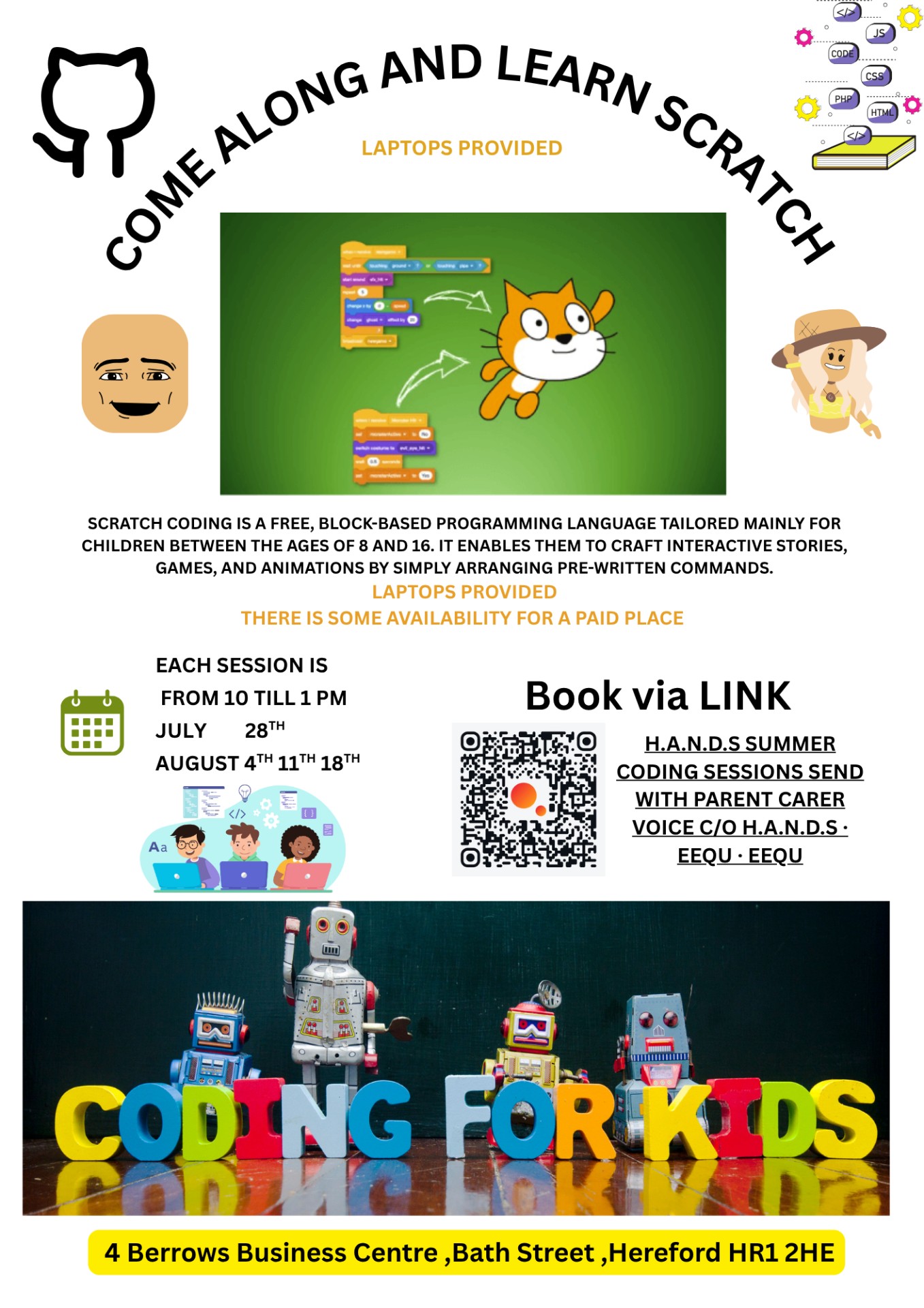 H.A.N.D.s Summer Coding Sessions SEND block mentored by Parent Carer Voice c/o H.A.N.D.s