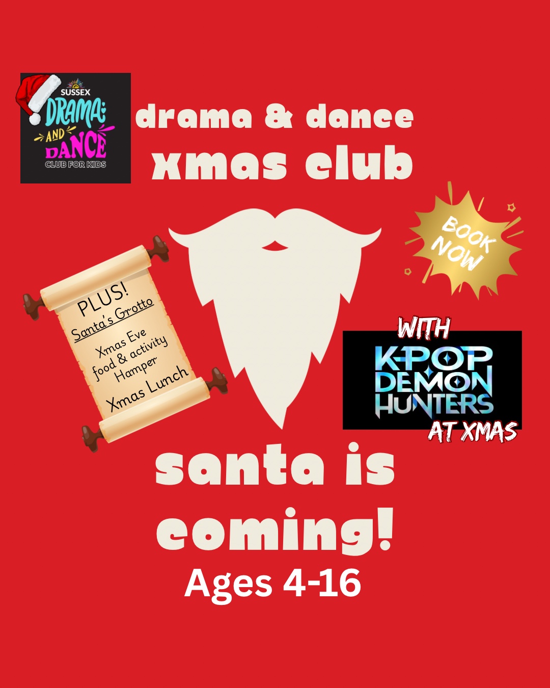 Drama & Dance Xmas Club block mentored by Drama and Dance Club Sussex