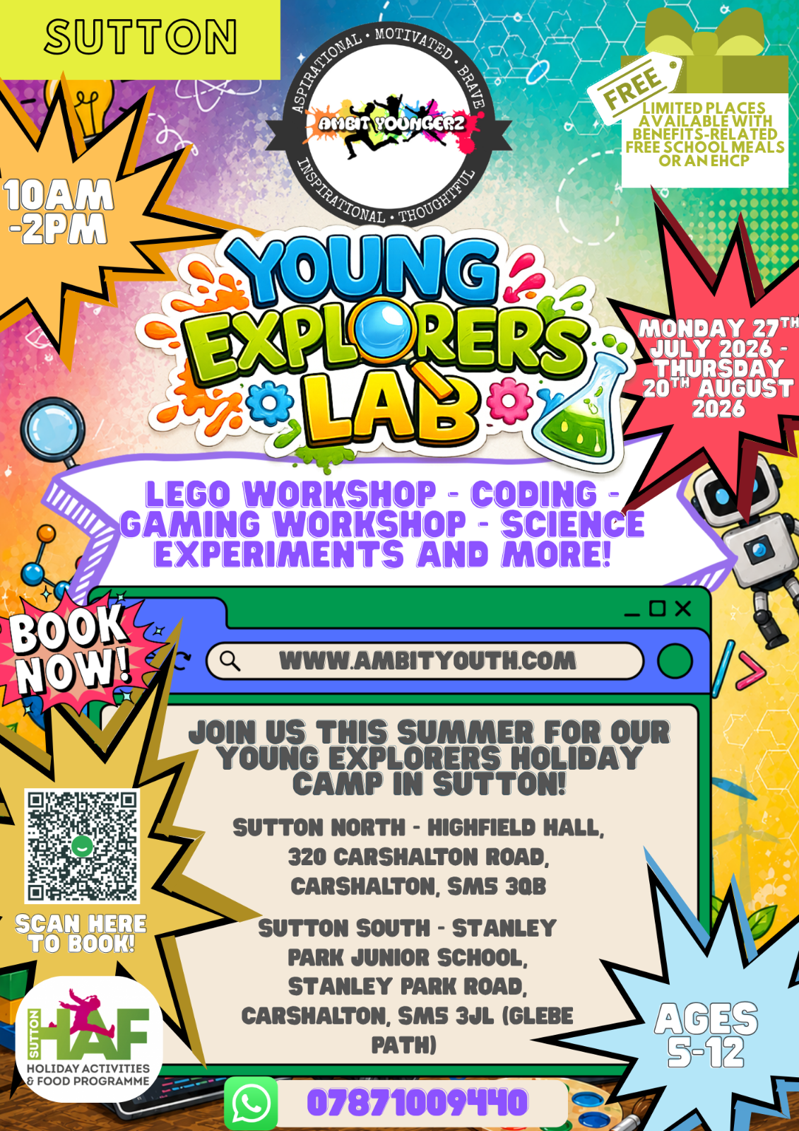 AMBIT YOUNG EXPLORERS SUMMER CAMP SUTTON NORTH block mentored by AMBIT Youngerz