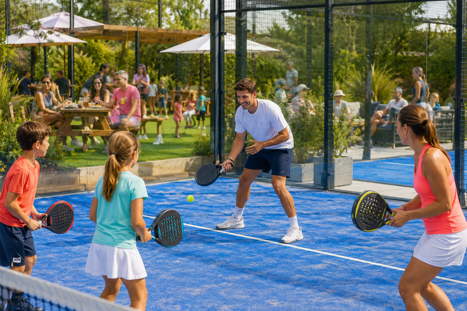 Family Padel Session & lunch block mentored by Middleport Matters Community Trust