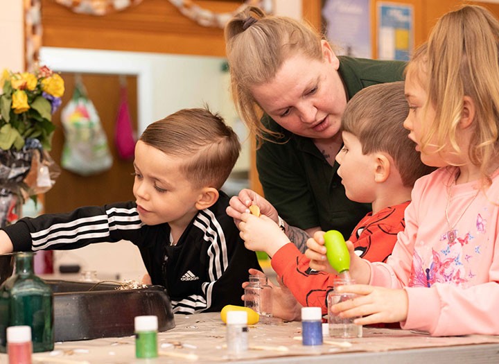 The Village Out of School Holiday Club block mentored by The Village Out of School Club