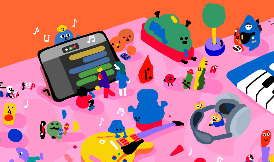 Make a Theme Tune session at the Apple store block mentored by Newham SEND Short Breaks