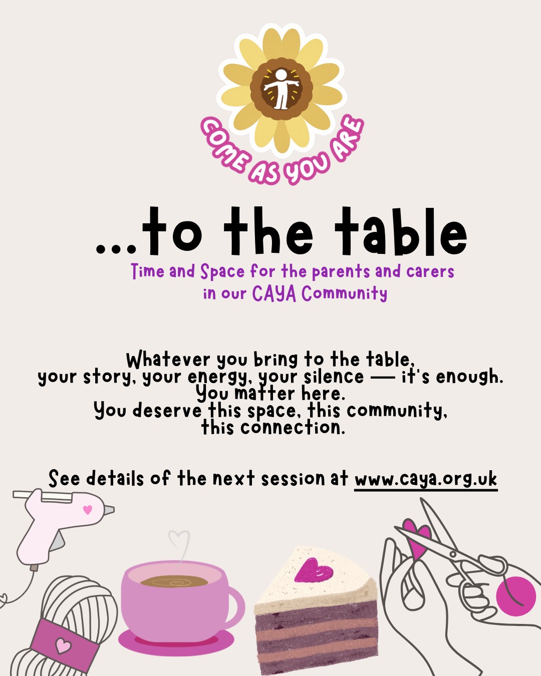 Come As You Are: To The Table block mentored by Come As You Are (CAYA)