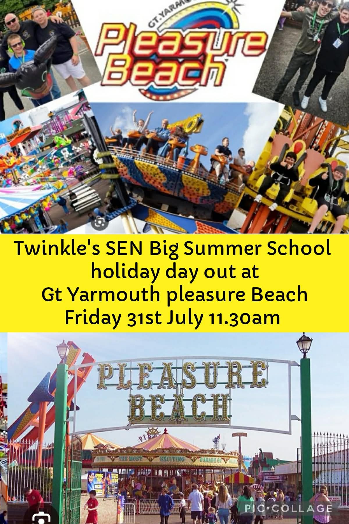 SEND Pleasure Beach Day block mentored by Twinkles SEN Activity Days CIC