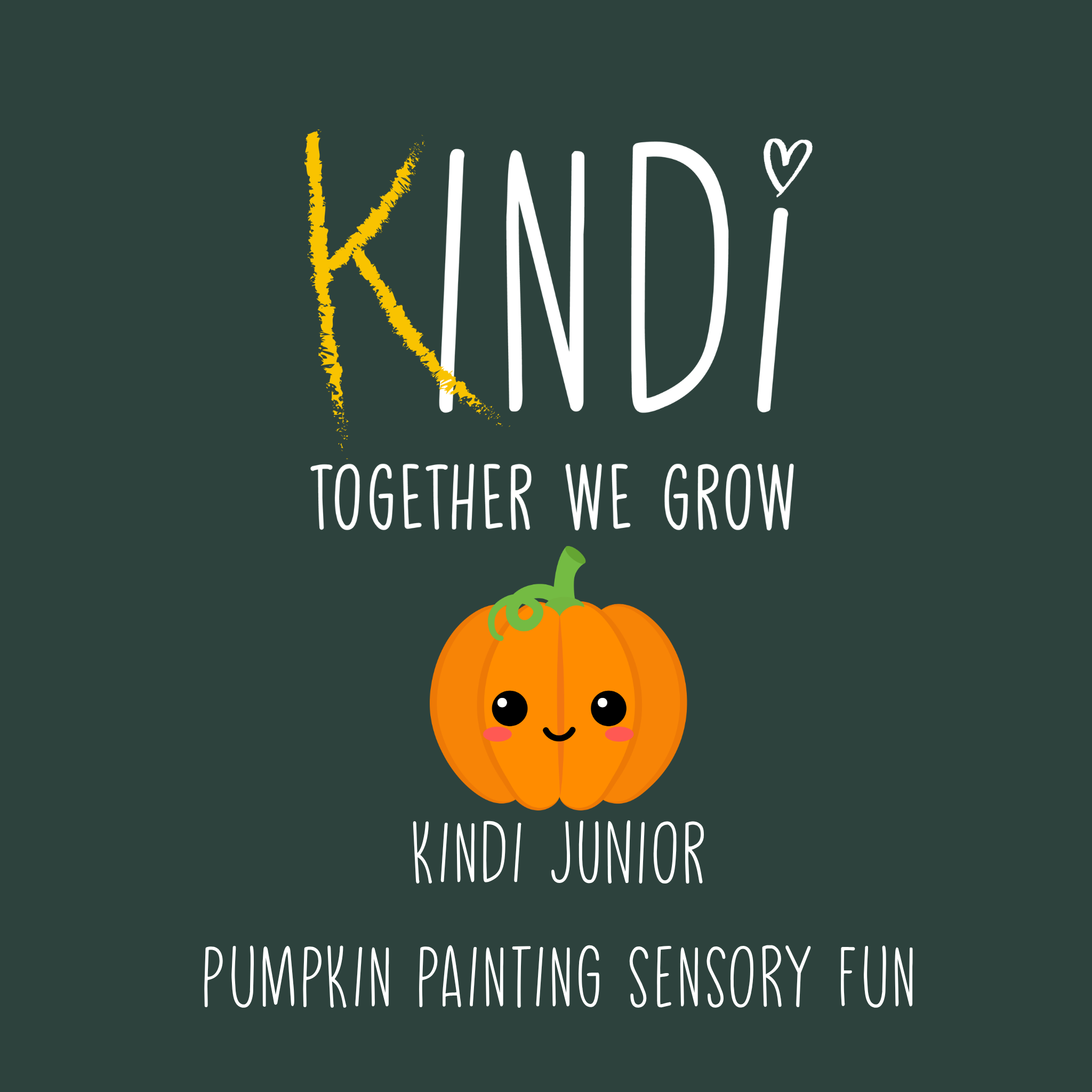 Sensory Pumpkin Painting @ Kindi Junior block mentored by Project Indi
