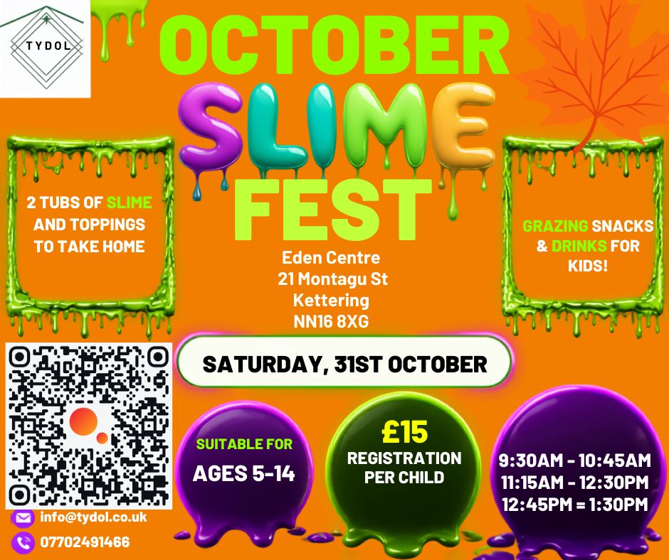 October SlimeFest Experience block mentored by Tydol Holiday Club & Tuition Centre