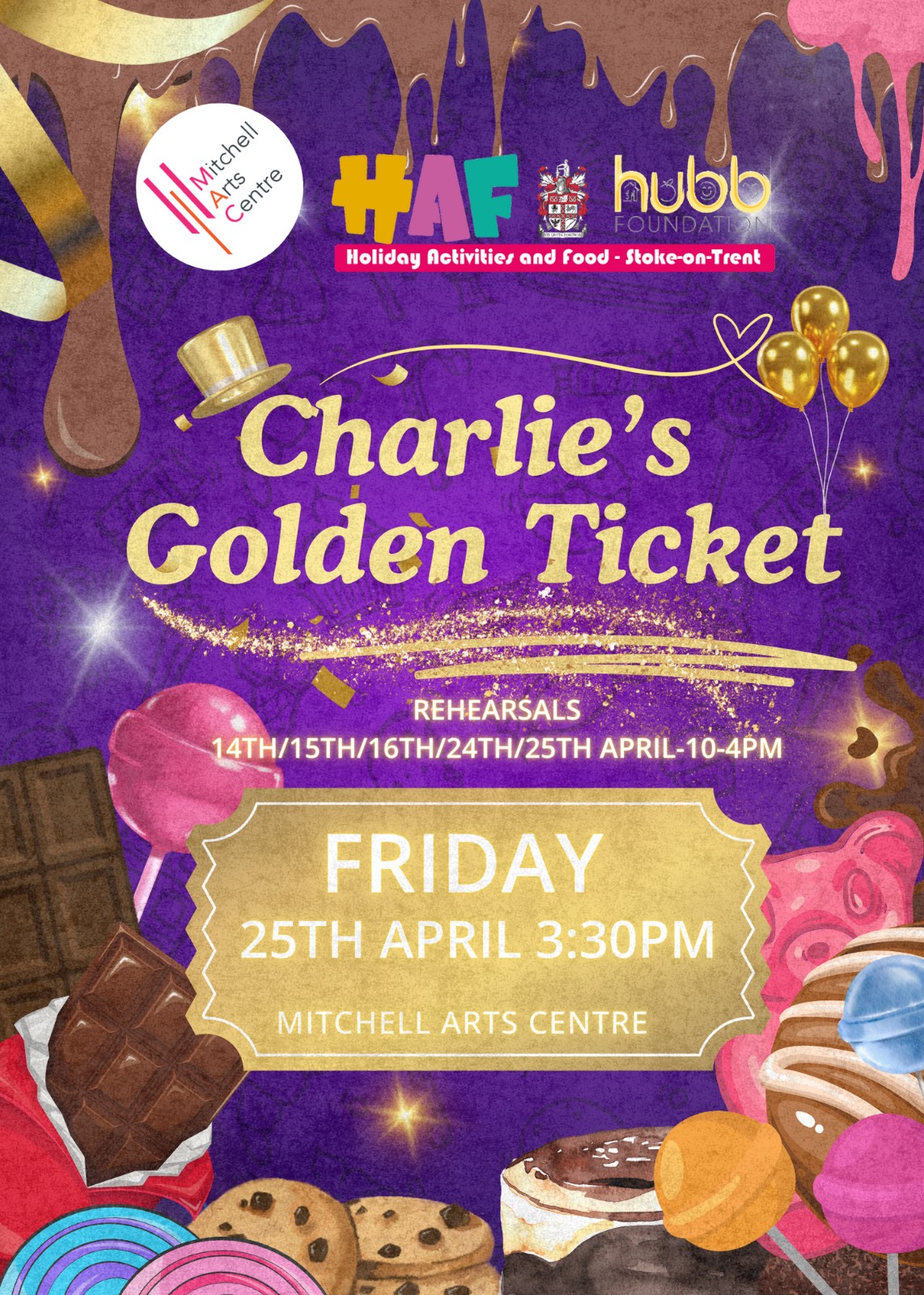 Charlies Golden Ticket- MAC Musical (HAF) block mentored by Mitchell Arts Centre