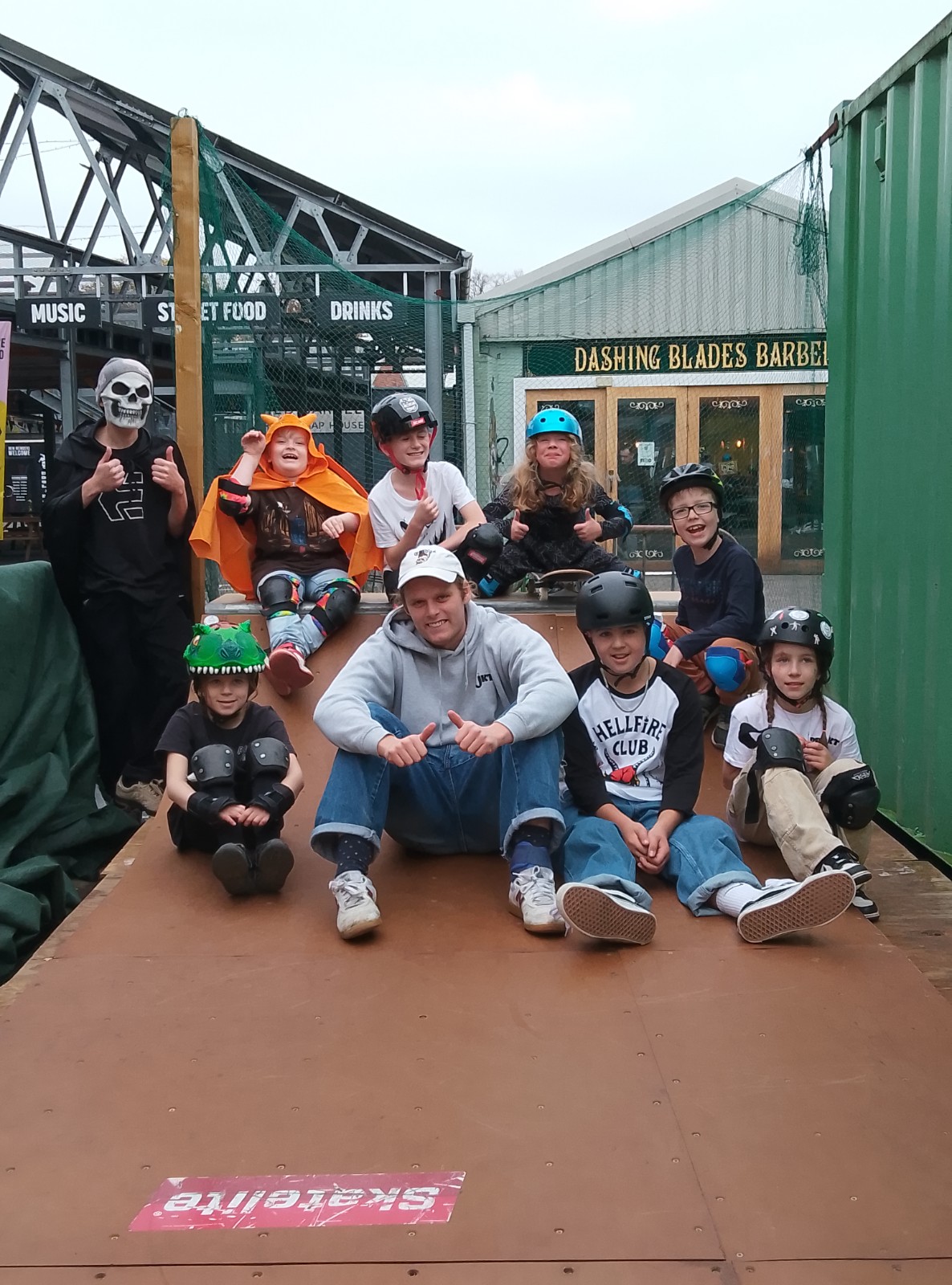 Weekly skateboard Lessons (Tuesday) block mentored by Project Number 5