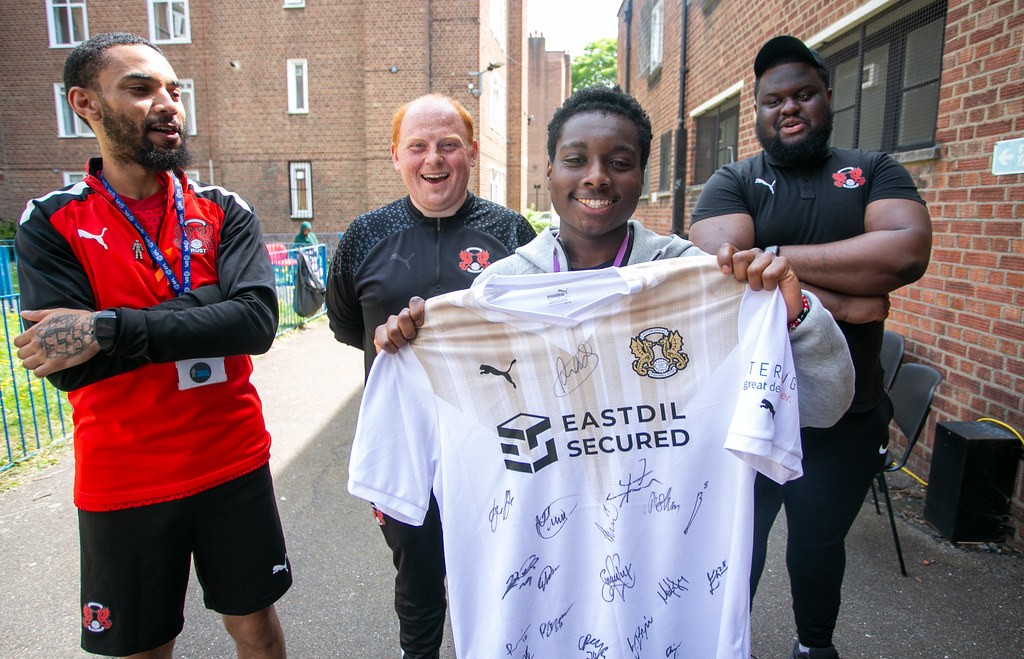 Leyton Orient HAF @ Wyke Estate block mentored by Leyton Orient Trust