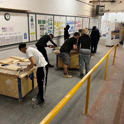 Tiling, Carpentry and Laminate Flooring block mentored by Central Building & Welding Academy