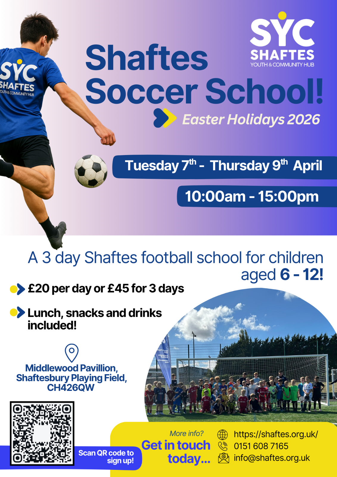 Shaftes Soccer School block mentored by SHAFTESBURY YOUTH CLUB