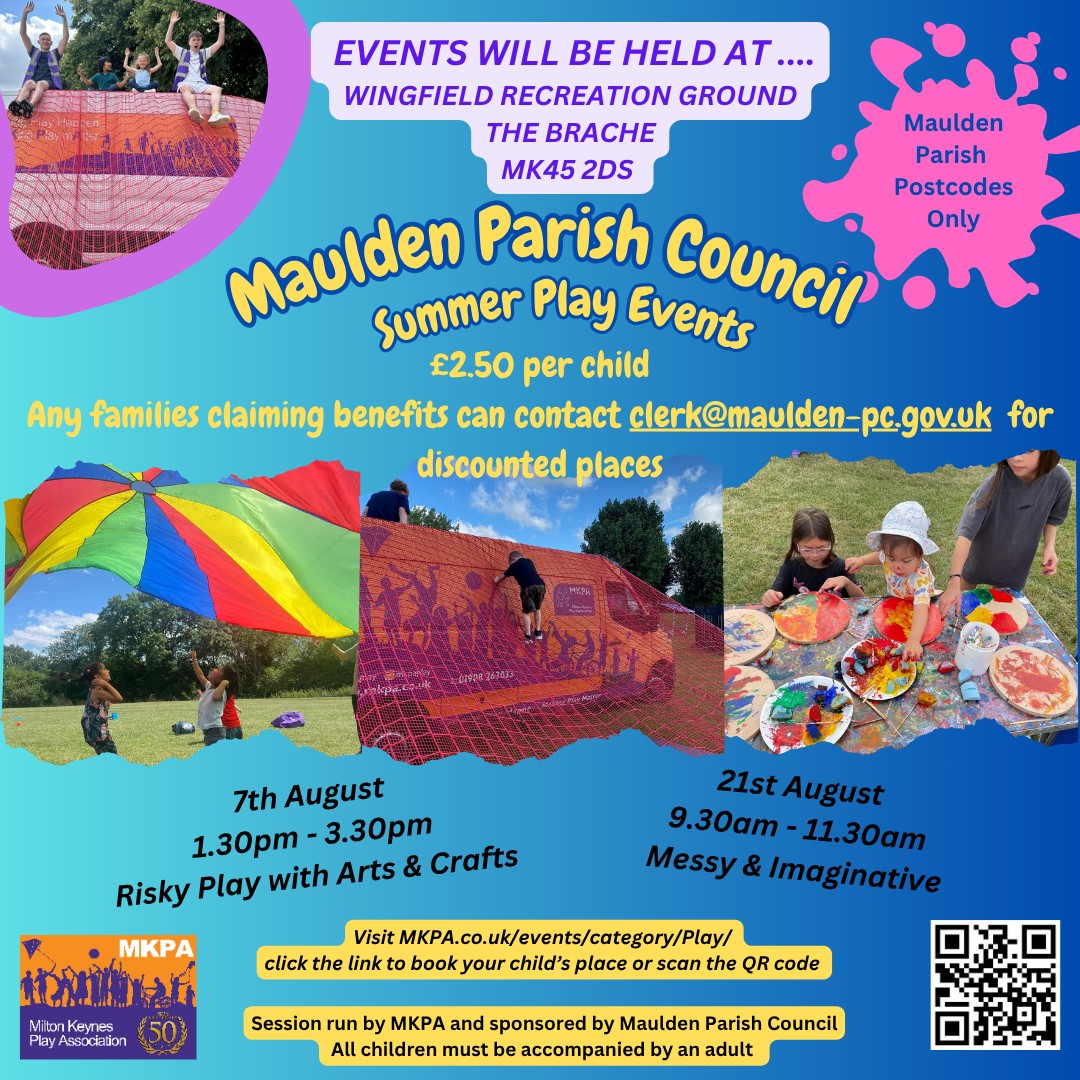Maulden Wingfield Rec - SUMMER block mentored by Milton Keynes Play Association